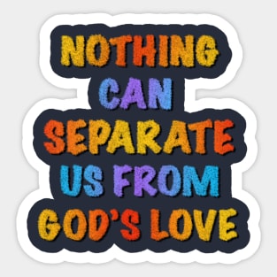 Romans 8:39 - Bernier White Sticker